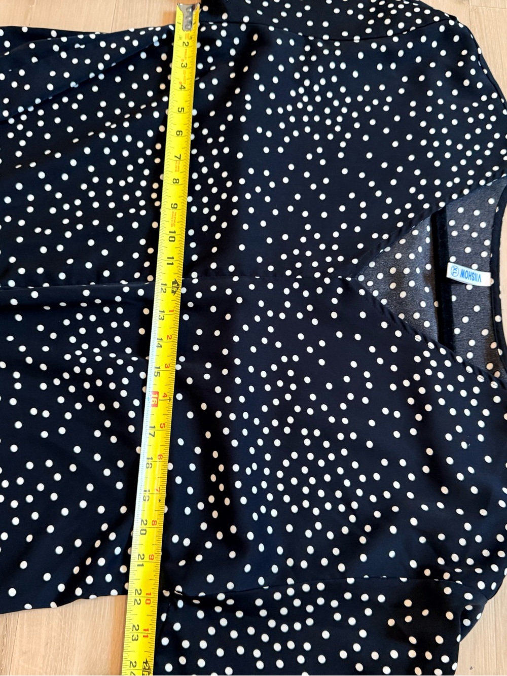VIISHOW XL Black White Polka Dot Tie Front Blouse V Neck Flutter Sleeve Top - Picture 8 of 8